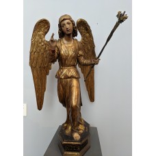 Angel from an Annunciation, crosses and angels